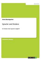 Sprache und Denken 3656422575 Book Cover