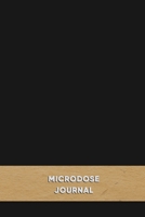 Microdose Journal: Microdosing diary for tracking and improving your mico-dose journey | Plain black cover diary design 1688812563 Book Cover