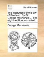The Institutions of the Law of Scotland 1170467024 Book Cover