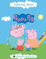 Peppa Pig Coloring Book: Adventures of Peppa Pig in Coloring Book 1978192460 Book Cover