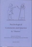 Psychological Comments and Queries 0911188479 Book Cover