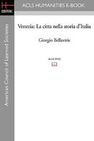 Venezia: La Citta Nella Storia D'Italia 1597406805 Book Cover