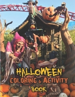 Halloween coloring & Activity books: A Adorable Spooky Halloween Coloring Book for Adults B08GRQ8T82 Book Cover