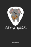 Notizbuch: A5 Notizheft mit punktierten Linien für Gitarre Freunde. Ideales Elefant Band Journal oder Notizbuch. Perfektes Tagebuch oder Taschenbuch ... für Männer und Frauen 1699208158 Book Cover