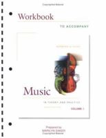 Student Workbook for use with V1: Music in Theory and Practice 0697287890 Book Cover