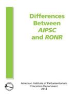 Differences Between AIPSC and RONR 0942736419 Book Cover