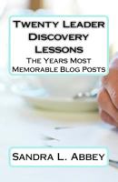 Twenty Leader Discovery Lessons 1522824588 Book Cover