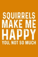 Squirrels Make Me Happy You,Not So Much 1657591670 Book Cover