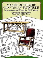Making Authentic Craftsman Furniture: Instructions and Plans for 62 Projects (Dover Books on Woodworking & Carving) 0486250008 Book Cover