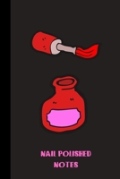 nail polished notes: small lined Nail Art Notebook / Travel Journal to write in (6'' x 9'') 120 pages 1690978325 Book Cover