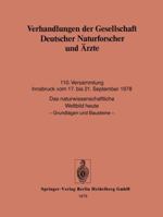 Verhandlungen Der Gesellschaft Deutscher Naturforscher Und Arzte: 110. Versammlung Innsbruck Vom 17. Bis 21. September 1978 3662349620 Book Cover