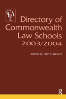 Directory of Commonwealth Law Schools 2003-2004 1859417582 Book Cover