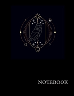 Brilliant Golden Owl Mandala Black Notebook Brilliant Golden Owl Black Notebook Grid Sturdy High Quality Premium White Paper 8.5x11 pages Notebook For Woman Journal For Man Journal For Work 1673935702 Book Cover