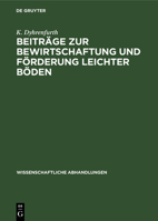 Beiträge Zur Bewirtschaftung Und Förderung Leichter Böden 3112570219 Book Cover
