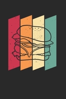 Burger Notizbuch: Burger Notizbuch für Liebhaber / Notizheft / Notizblock A5 (6x9in) Dotted Notebook / Punkteraster / 120 gepunktete Seiten (German Edition) 1675521786 Book Cover