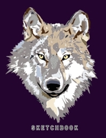 Sketch Book: Wolf Themed Personalized Artist Book (Vol. 13), Soft Cover Blank Sketch Pad Tablet, 8.5 x 11, 120 pages, Gifts for Kids Girls Boys Teens Adults, for Drawing Painting Charcoal Ink 1654860433 Book Cover