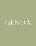 Genoa: A Decorative Book ¦ Perfect for Stacking on Coffee Tables & Bookshelves ¦ Customized Interior Design & Home Decor (Italy Book Series) 1700044443 Book Cover