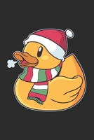 Rubber Duck Notebook: Rubber Duckie Christmas / 6x9 inches / 120 Sites / Ruled Paper 1709951931 Book Cover