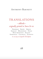 Translations Addenda: Originally Printed in Snow Lit REV 0907954707 Book Cover