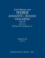 Andante e rondo ongarese, Op.35: Study score 1608742385 Book Cover