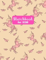 Sketchbook for Kids: Pretty Unicorn Large Sketch Book for Drawing, Writing, Painting, Sketching, Doodling and Activity Book- Birthday and Christmas ... Teens and Women - Nathalie Modern Press # 033 1655735209 Book Cover