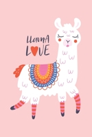 Llama Love : Cute Llama: Blank Lined Notebook Journal, Perfect Valentine's Day Gift for Girlfriend, Boyfriend, Wife, Husband - Gift for Llama Lovers 167730345X Book Cover