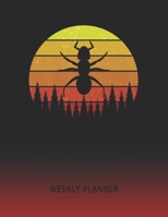Weekly Planner: Ant | 2020 - 2021 | Plan Weeks for 1 Year | Retro Vintage Sunset Cover | January 20 - December 20 | Planning Organizer Writing ... | Plan Days, Set Goals & Get Stuff Done 1692502492 Book Cover