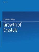 Growth of Crystals: Volume 5a 148995144X Book Cover