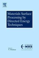 Materials Surface Processing by Directed Energy Techniques 0080444962 Book Cover