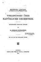 Vorlesungen �ber Nat�rliche Geometrie 1530678382 Book Cover