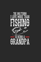 The Onlythink I Love More Than Fishing Is Being A Grandpa: Gran Calendario Para Cada Pescador Y Peque�o Disc�pulo. Ideal Para Introducir Sus Fechas De Pesca 1655235346 Book Cover