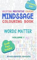 Mindssage Colouring Book Travel Size: Words Matter 0995336210 Book Cover