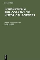 International Bibliography of Historical Sciences 3598204183 Book Cover