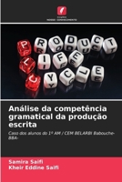 Análise da competência gramatical da produção escrita (Portuguese Edition) 6206959724 Book Cover