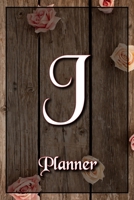 J: Letter Journal Monogram Minimalist Lined Notebook To Do List Undated Daily Planner for Personal and Business Activities with Check Boxes to Help ... to Get Organized (9 x 6 inches 120 pages) 1679642669 Book Cover