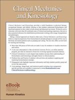 Clinical Mechanics and Kinesiology with Web Resource 0736086439 Book Cover