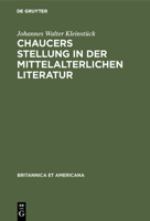 Chaucers Stellung in Der Mittelalterlichen Literatur 3110982994 Book Cover