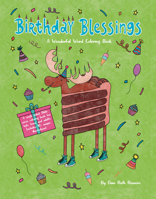 Birthday Blessings: A Wonderful Word Coloring Book 1956454705 Book Cover
