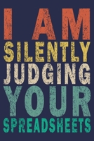 A am Silently Judging Your Spreadsheets: Funny Vintage Accountant Gift Monthly Planner 1652166017 Book Cover