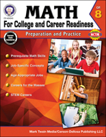 Math for College and Career Readiness, Grade 8: Preparation and Practice 1622235851 Book Cover