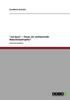 "Let burn" - Feuer als verheerende Naturkatastrophe? 3640687329 Book Cover