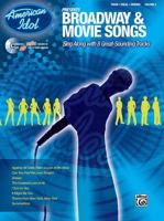 American Idol  Broadway & Movie Songs (Songbook & Sing-Along CD) 0739045725 Book Cover