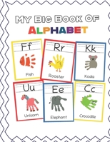 My Big Book of Alphabet: ABC Animal Handprint End of the year activity, Ages 3-5, PreK, Kindergarten, Preschool, Gift B084DG7P3W Book Cover