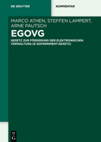 Egovg: Gesetz Zur F�rderung Der Elektronischen Verwaltung (E-Government-Gesetz) 3110571617 Book Cover