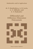 Differential and Difference Dimension Polynomials (Mathematics and Its Applications) 0792354842 Book Cover