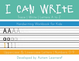 I Can Write: Uppercase and Lowercase Letter Handwriting Workbook 1951573412 Book Cover