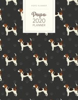Popo 2020 Planner: Monthly Weekly Daily - Dated With Todo Notes - Beagle 1706281811 Book Cover