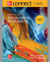 Connect Access Card for Methods in Behavioral Research 1260380017 Book Cover