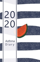 2020 Asthma diary: Dated Asthma symptoms tracker incl. Medications, Triggers, Peak flow meter section and charts, Exercise tracker, Notes pages. 8.5" ... blue, white stripes. Soft matte cover). 1696560888 Book Cover