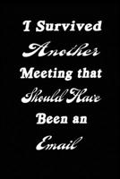 I Survived Another Meeting That Should Have Been an Email/Journal/Notebook 6x9 120 Pages 167874302X Book Cover